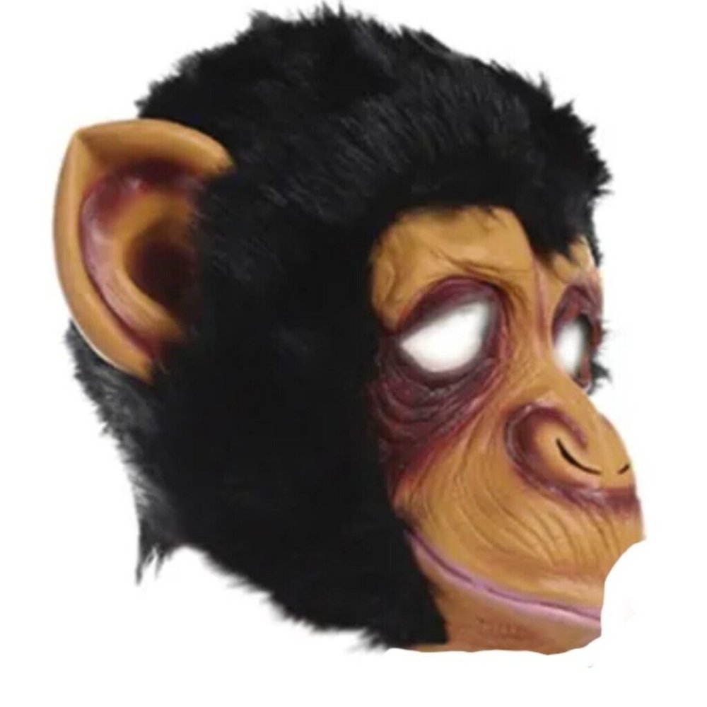 Chimp Mask Adult Chimpanzee Monkey Halloween Costume Cosplay